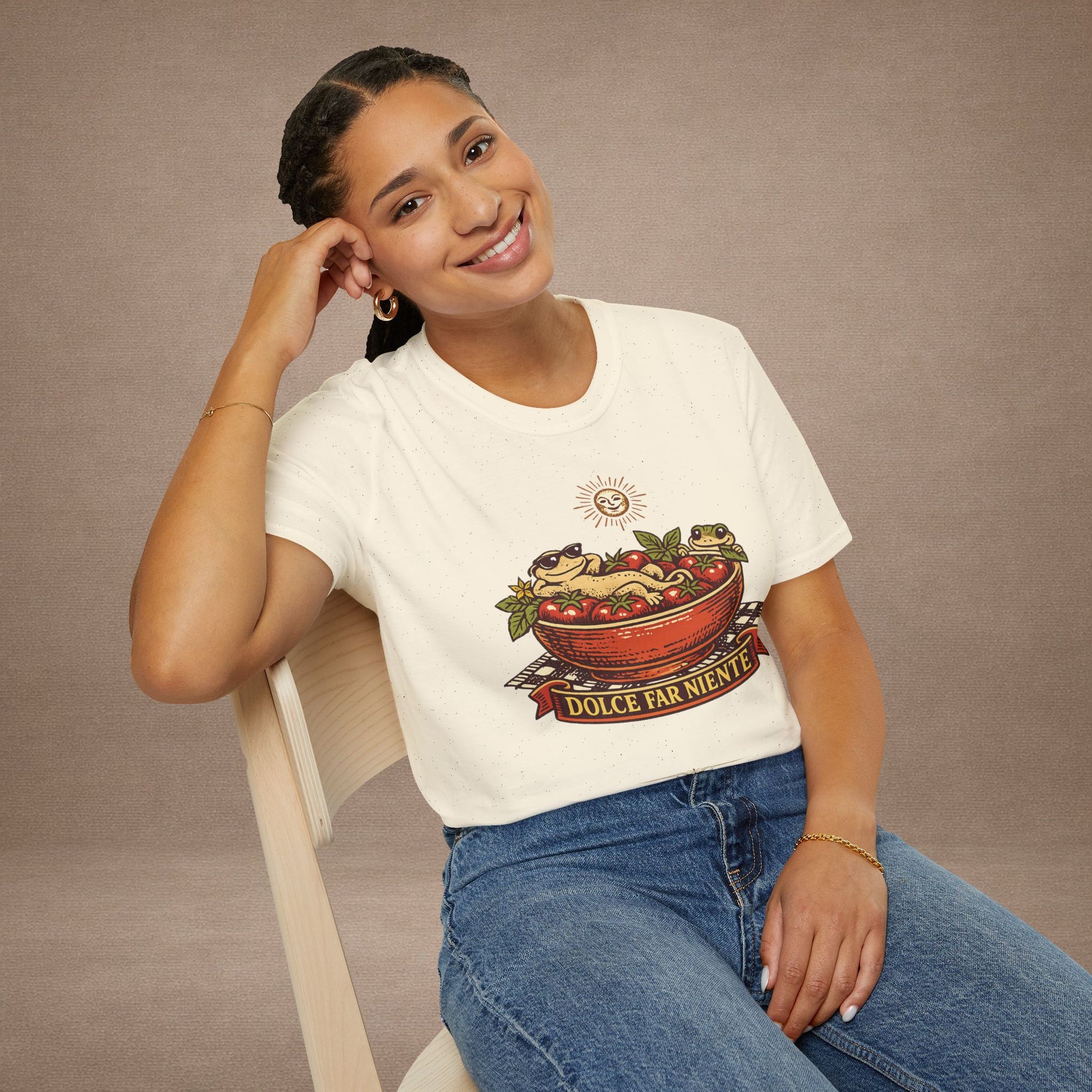 Pomodoro Dolce Italian tomato & basil graphic t-shirt — Gold Gecko Co.