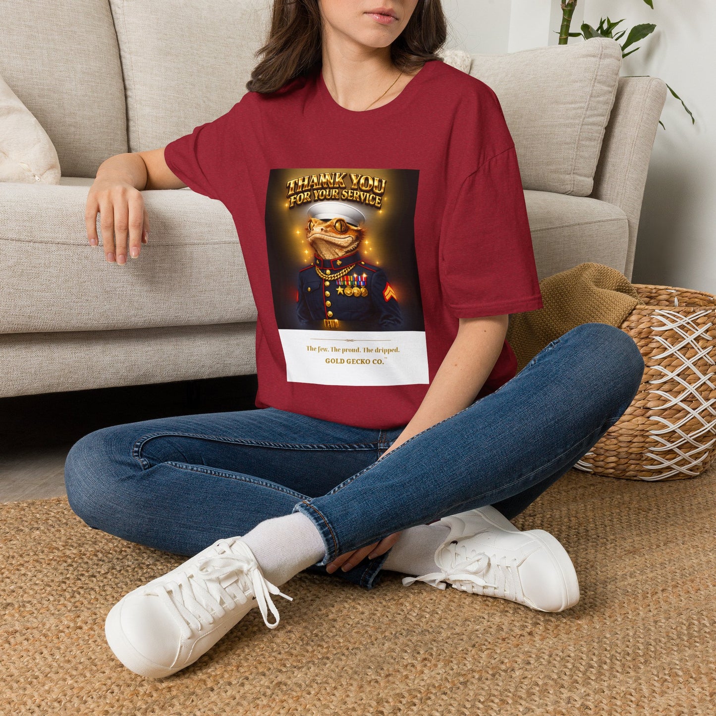 Gold Gecko Co.™ | Marines Semper Drip | Crested Gecko | Comfort Colors 6500