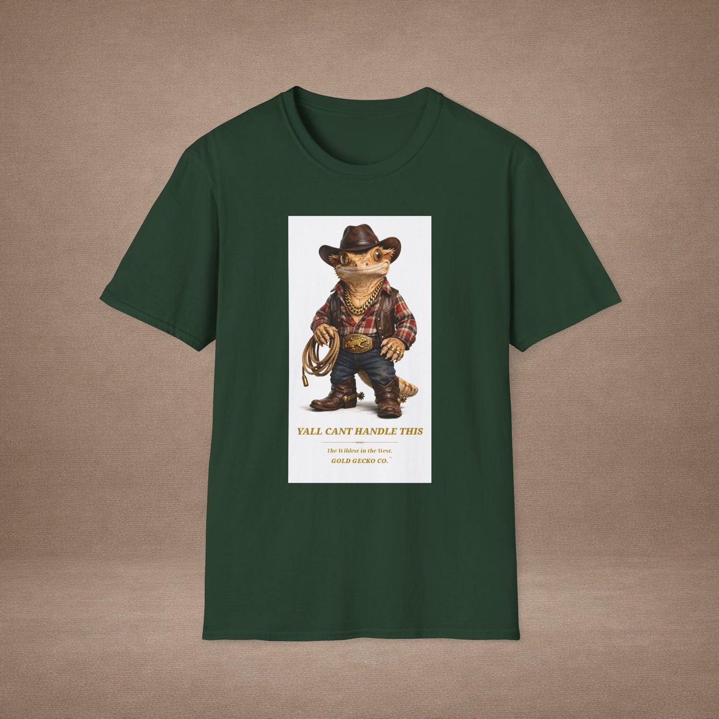 Design #09-1 - Cowboy Gecko - Y'All Can't Handle This