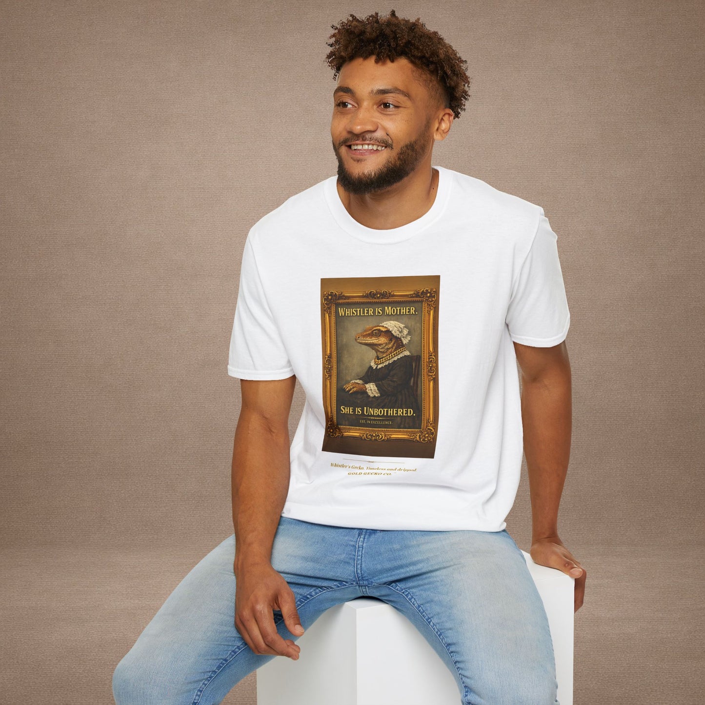 Design #col19-4 - Whistler's Gecko— Fine Art Tee