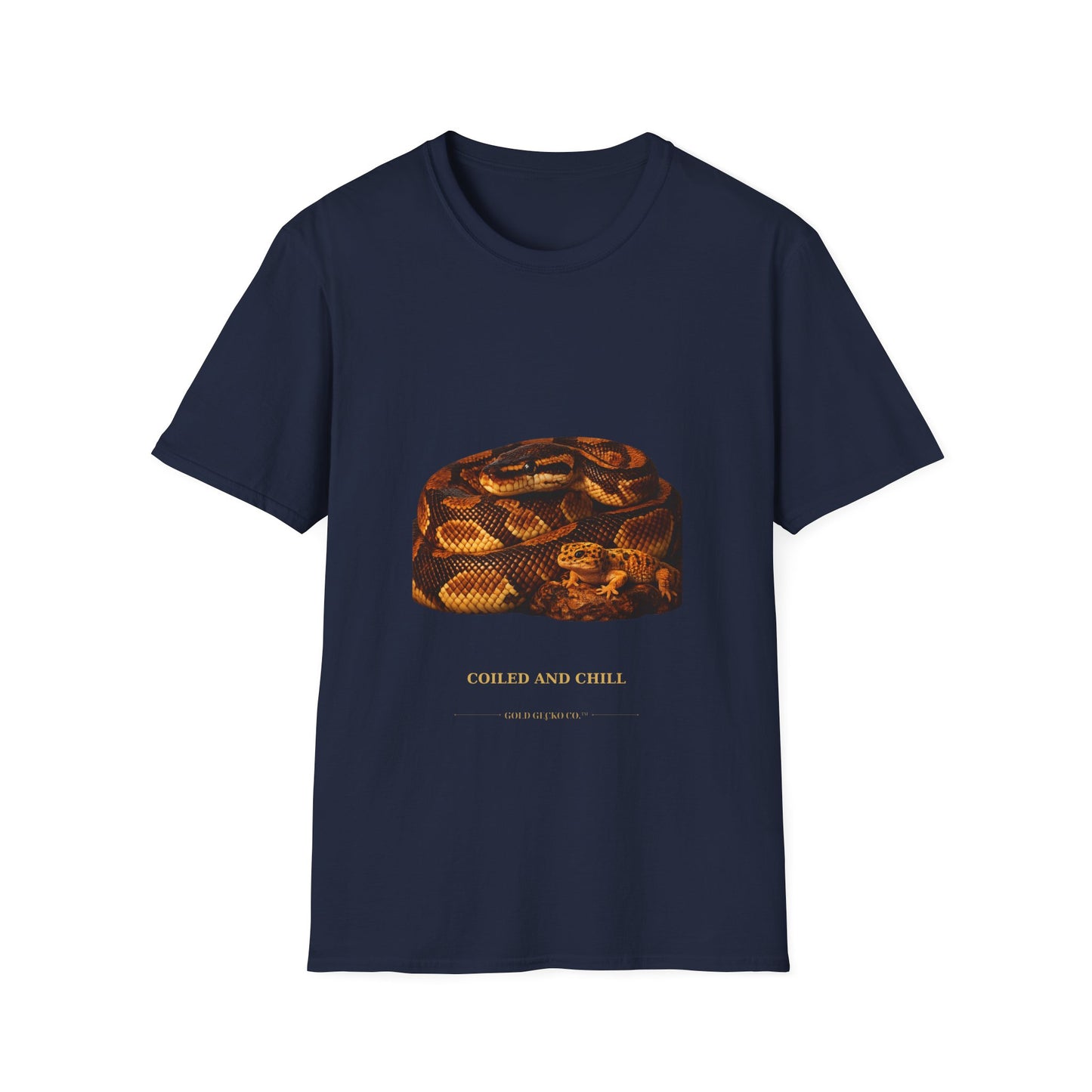 Ball Python — Coiled And Chill — photoreal reptile portraits — the ultimate herp appreciation. Gold Gecko Co. Reptile Roll Call collection.