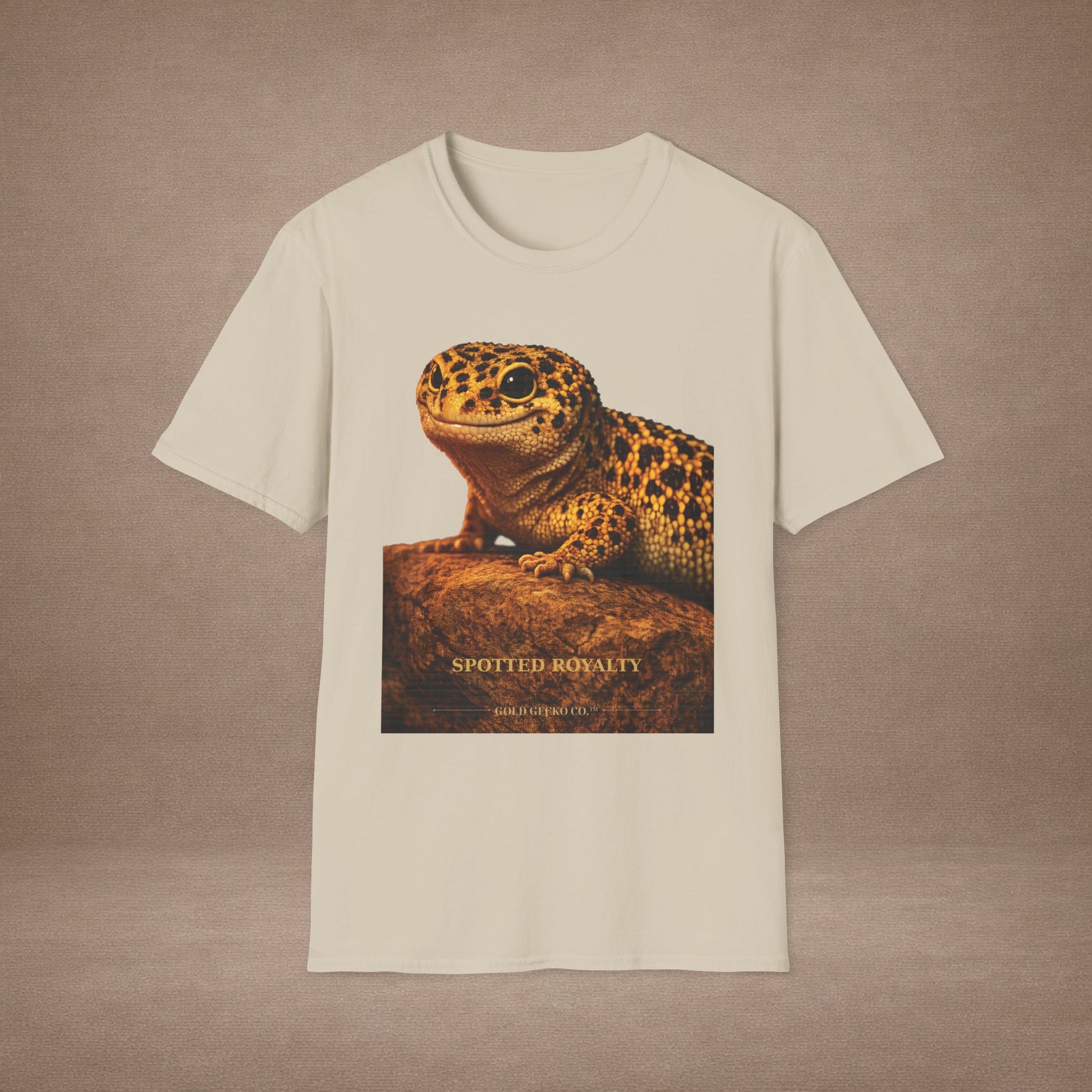 Leopard Gecko — Spotted Royalty — photoreal reptile portraits — the ultimate herp appreciation. Gold Gecko Co. Reptile Roll Call collection.