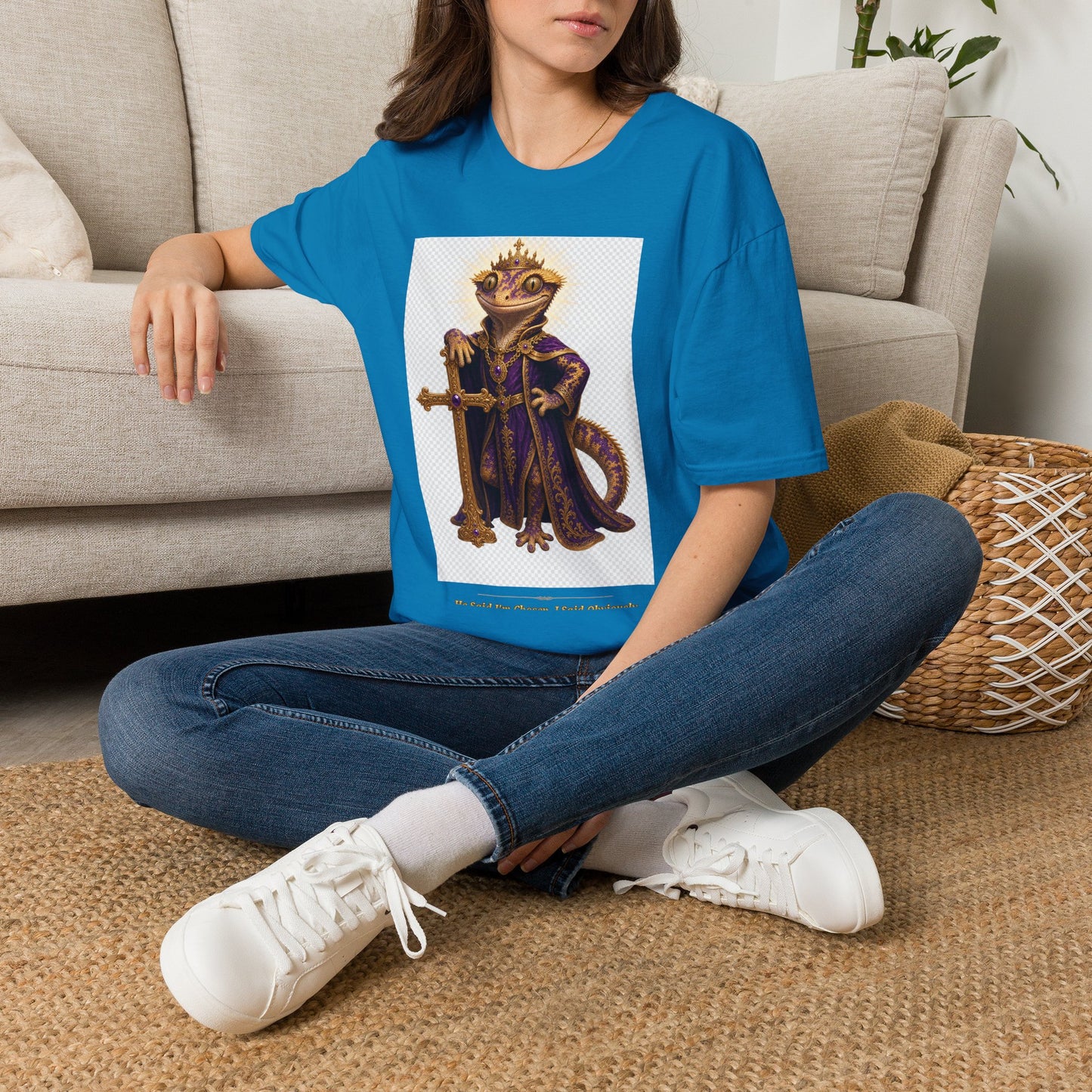 Gold Gecko Co. | He Said I'm Chosen. I Said Obviously. | Faith Gecko Tee