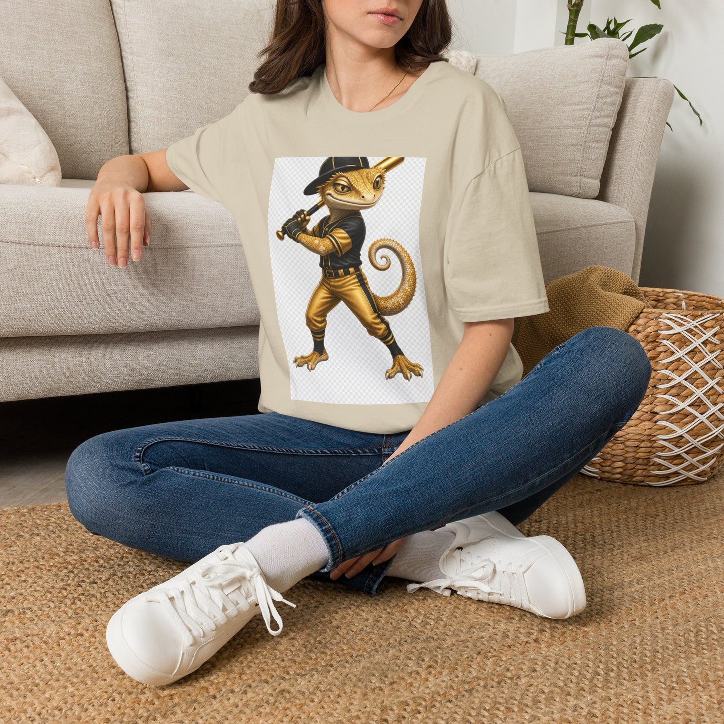 Gold Gecko Co. | Batting .1000 on Drip | Baseball Gecko Tee