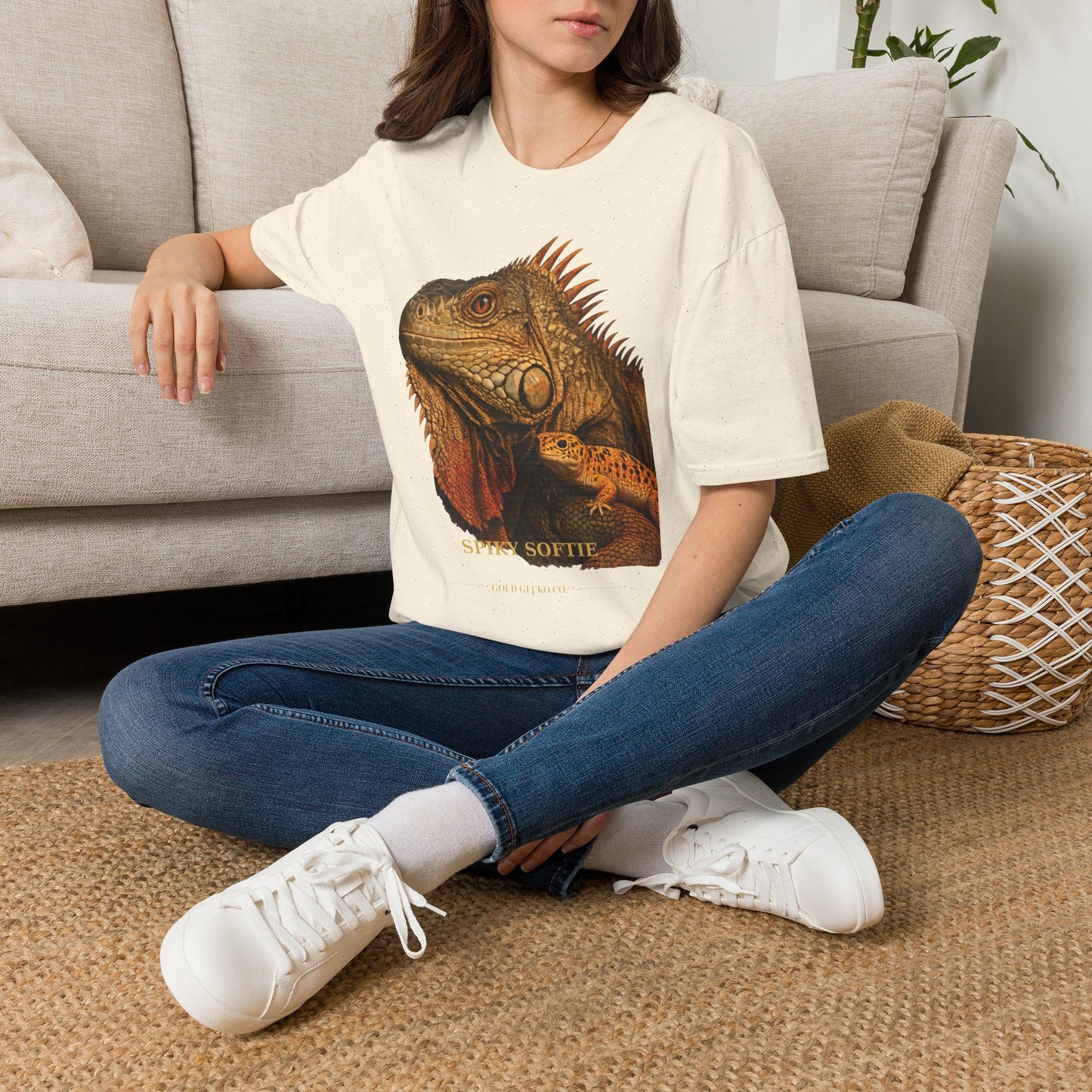 Iguana — Spiky Softie — photoreal reptile portraits — the ultimate herp appreciation. Gold Gecko Co. Reptile Roll Call collection.