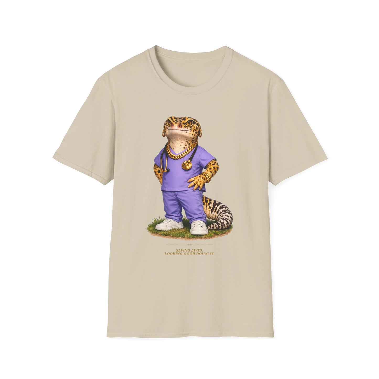 Gold Gecko Co.™ | Scrubs | Leopard Gecko | Comfort Colors 6500