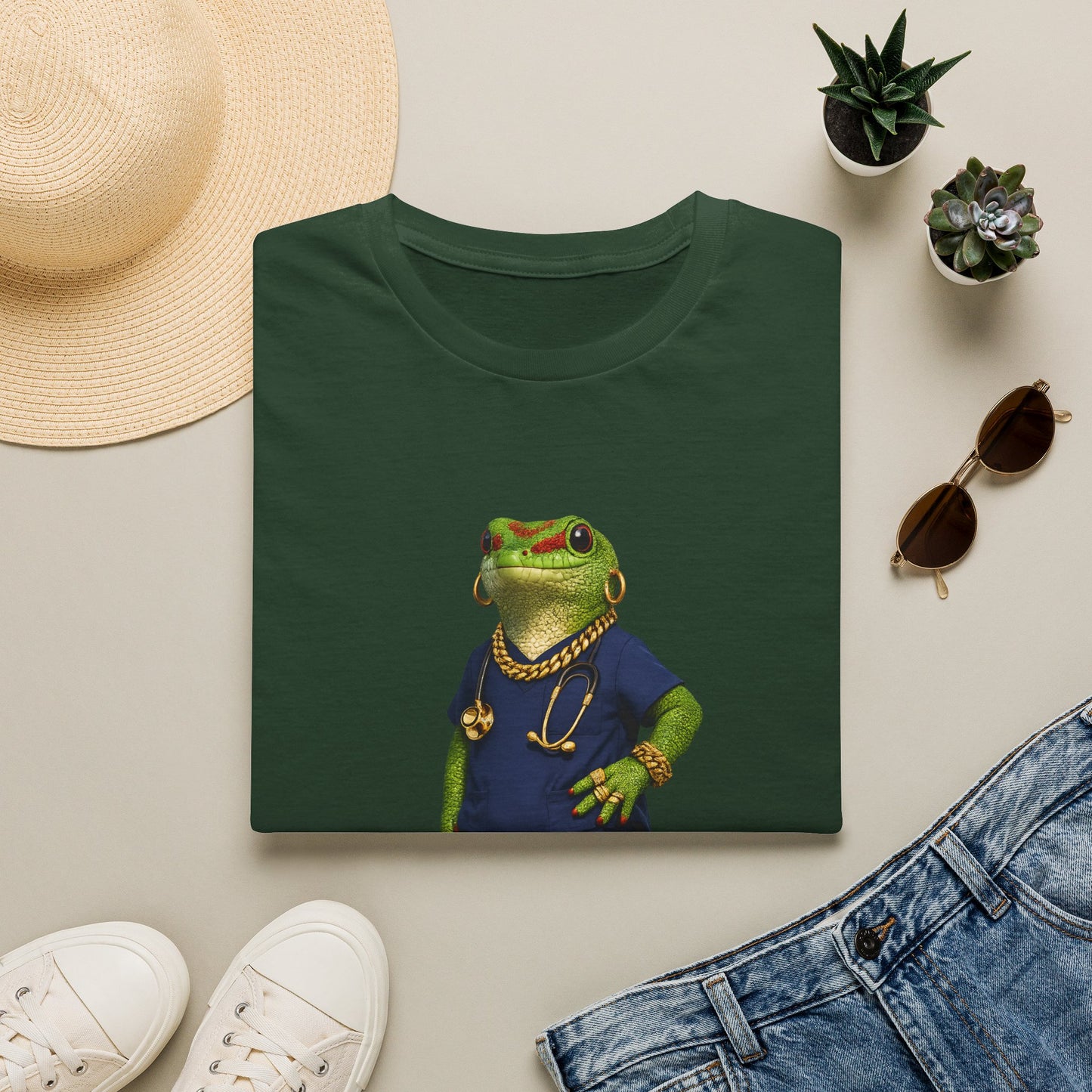 Gold Gecko Co.™ | Scrubs | Day Gecko | Comfort Colors 6500