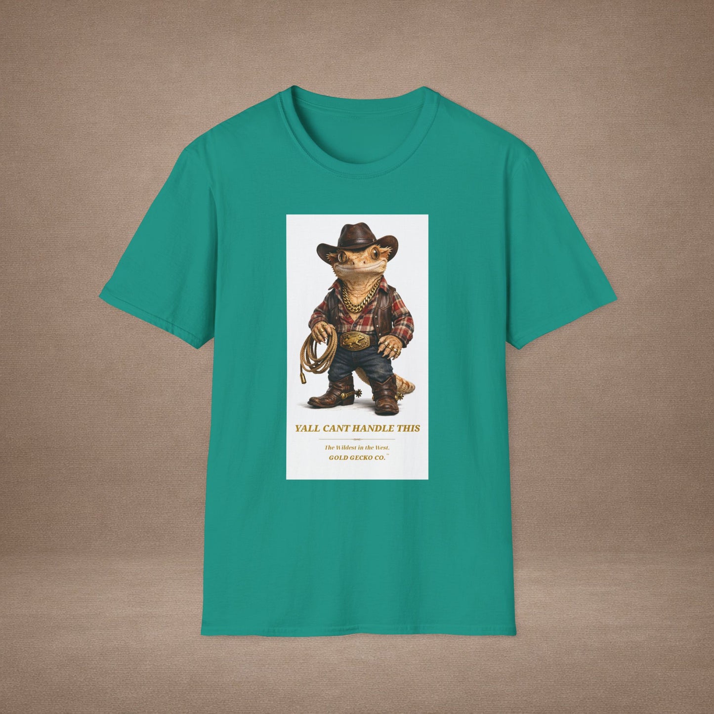 Design #09-1 - Cowboy Gecko - Y'All Can't Handle This