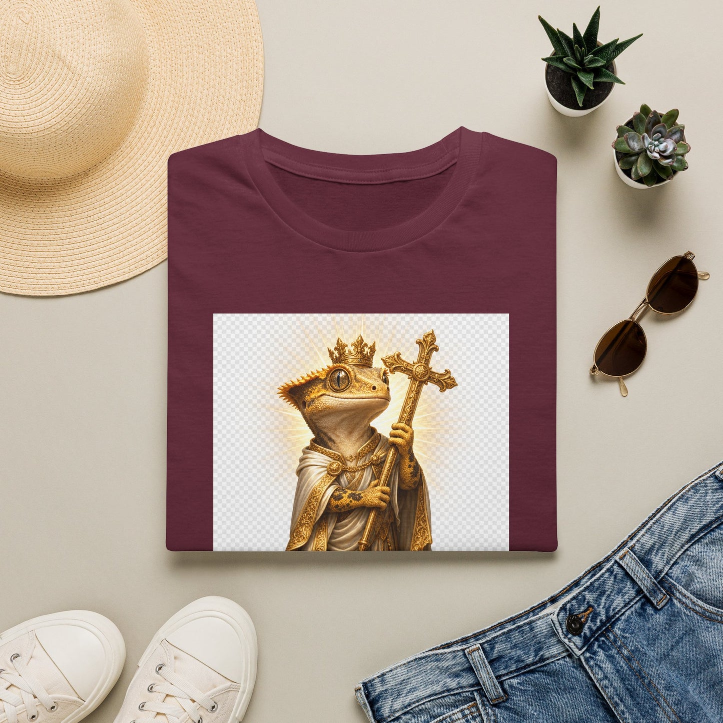Gold Gecko Co. | Blessed and Dripped | Faith Gecko Tee