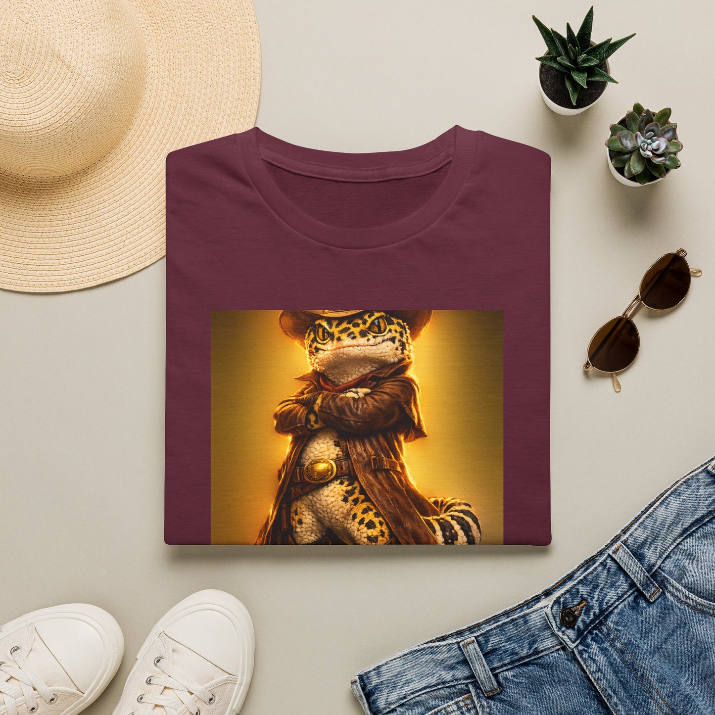 Gold Gecko Co.™ | Sunset Cowboy | Leopard Gecko | Comfort Colors 6500