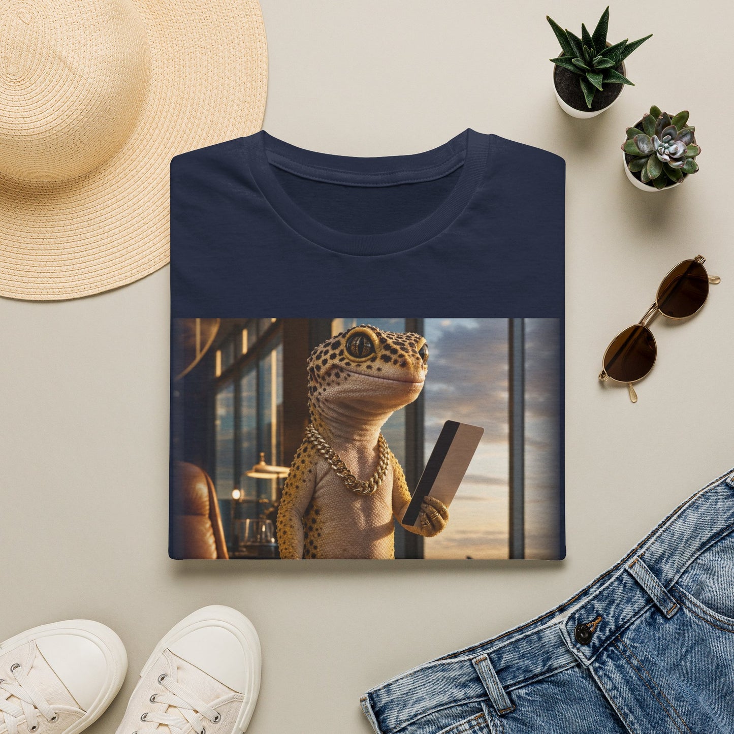 Col38-1 — Passport Stamped. Drip Packed. — Vacation Series (Leopard Gecko)
