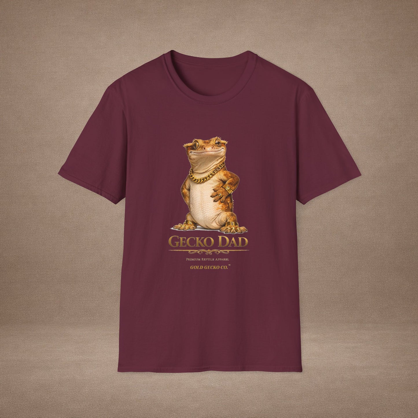 DESIGN #03-G- Gecko Dad — Dad Mode: On (Gold Letters)