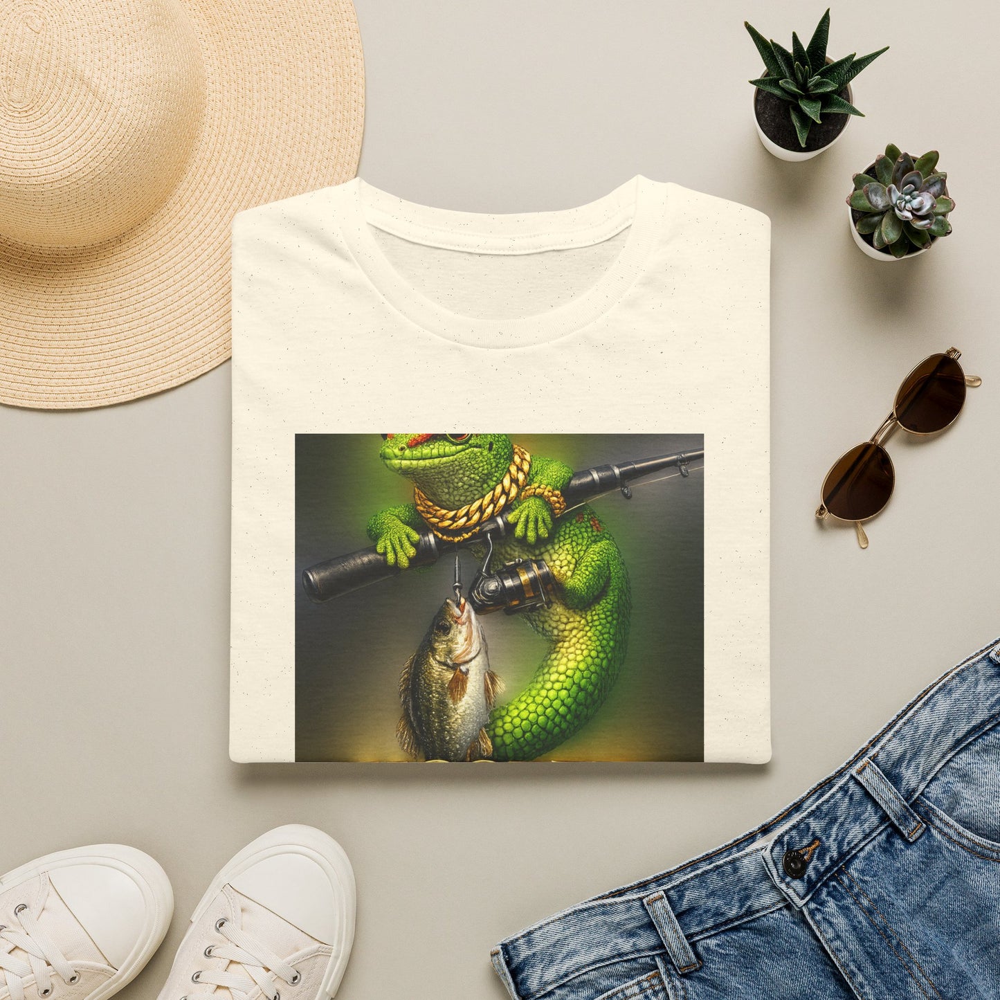 Gold Gecko Co.™ | Hooked on the Good Life | Day Gecko | Comfort Colors 6500