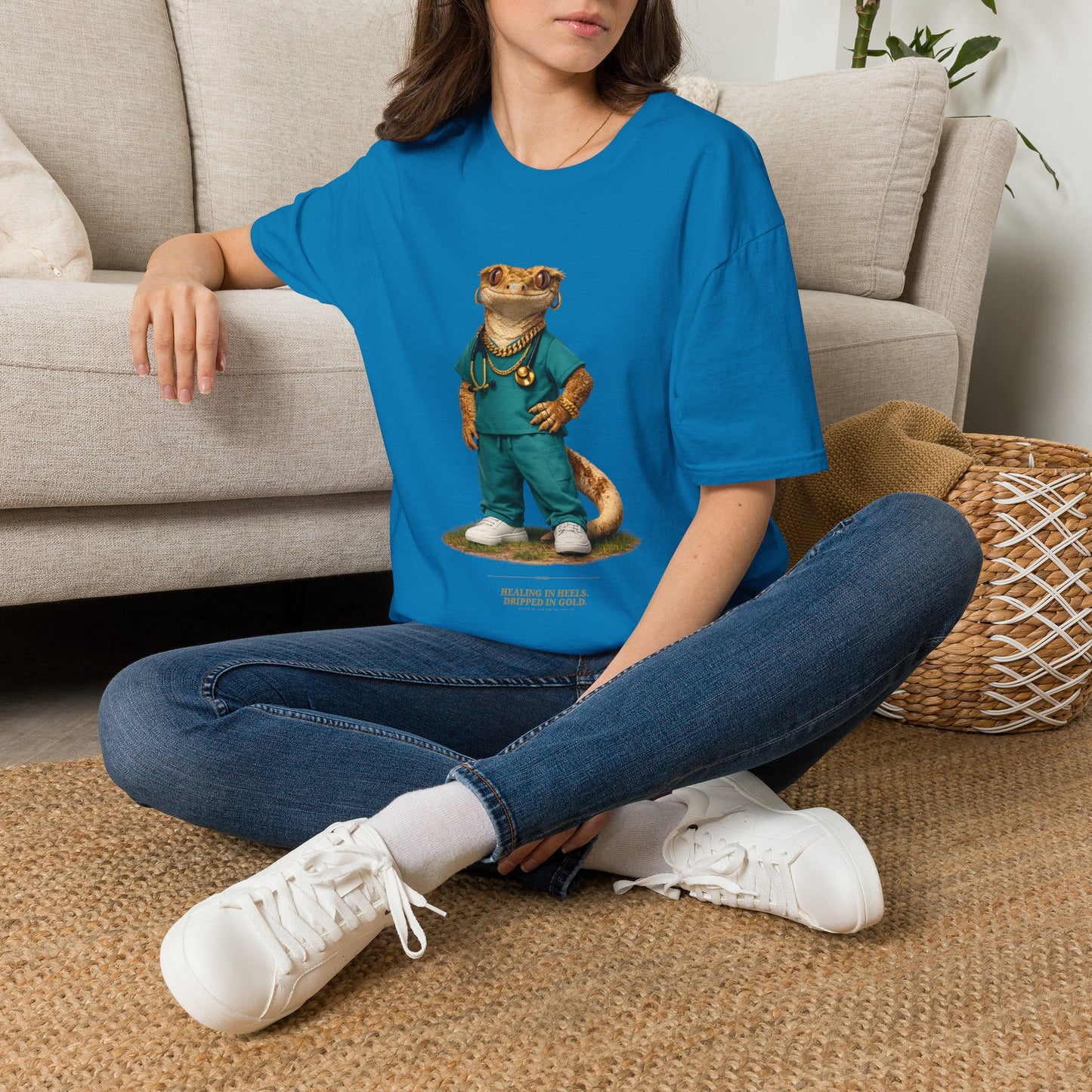 Gold Gecko Co.™ | Scrubs | Crested Gecko | Comfort Colors 6500
