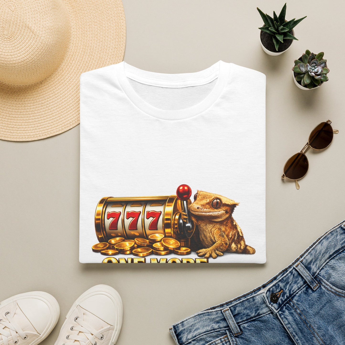 Design #29-4  Gambling- One More Pull- Realistic- (Gold Letters)