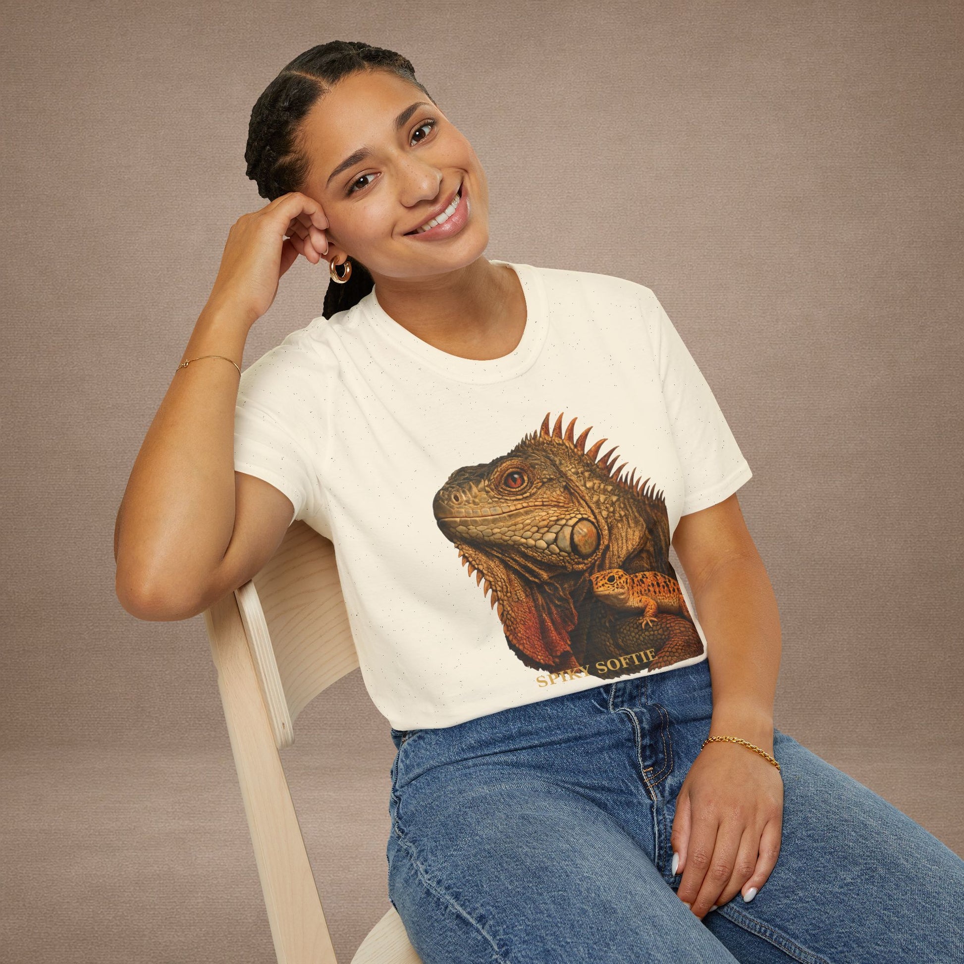 Iguana — Spiky Softie — photoreal reptile portraits — the ultimate herp appreciation. Gold Gecko Co. Reptile Roll Call collection.