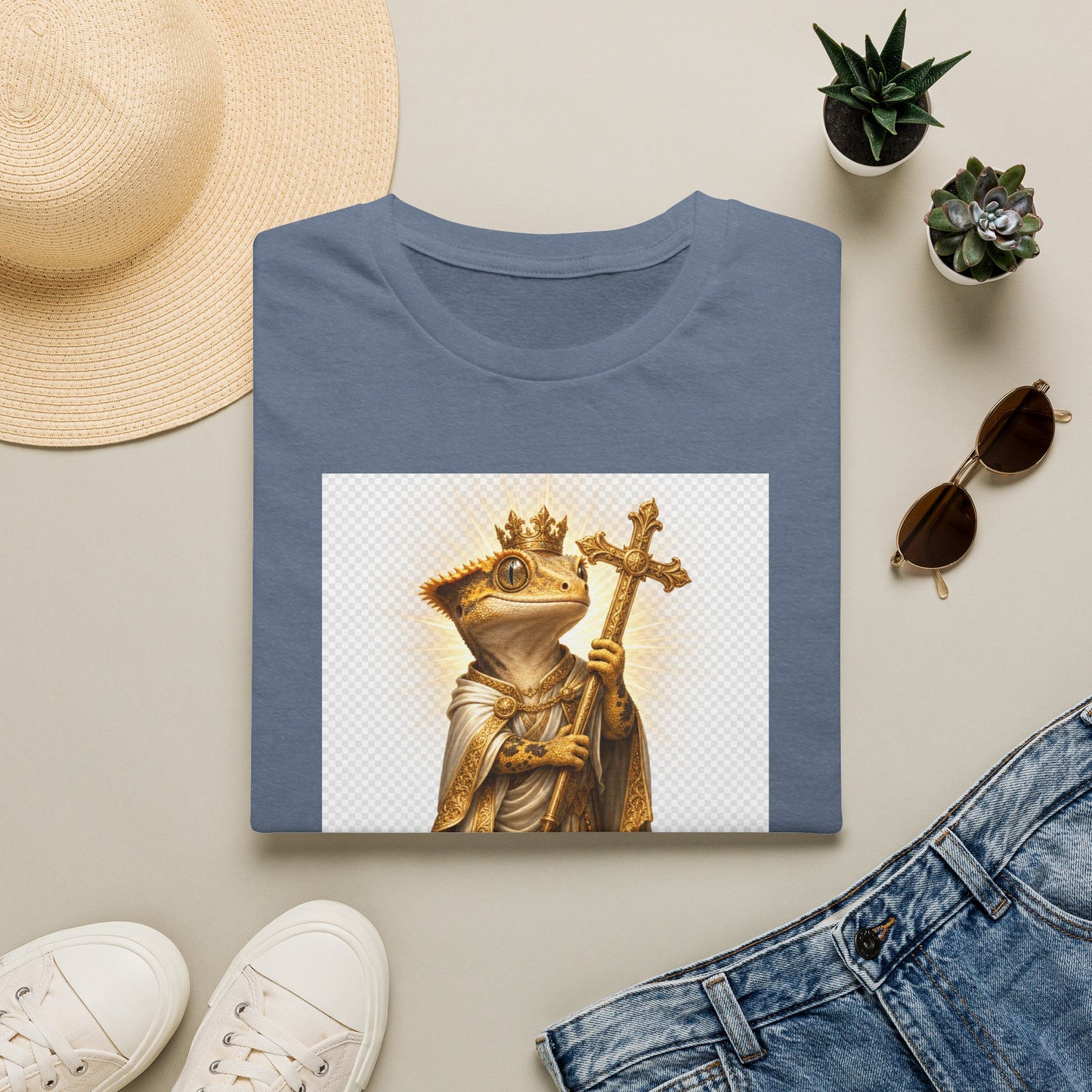Gold Gecko Co. | Blessed and Dripped | Faith Gecko Tee