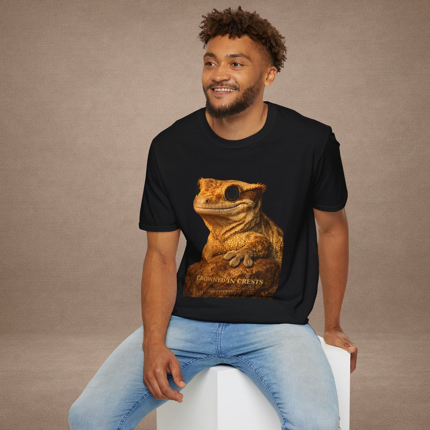 Crested Gecko — Crowned In Crests — photoreal reptile portraits — the ultimate herp appreciation. Gold Gecko Co. Reptile Roll Call collection.