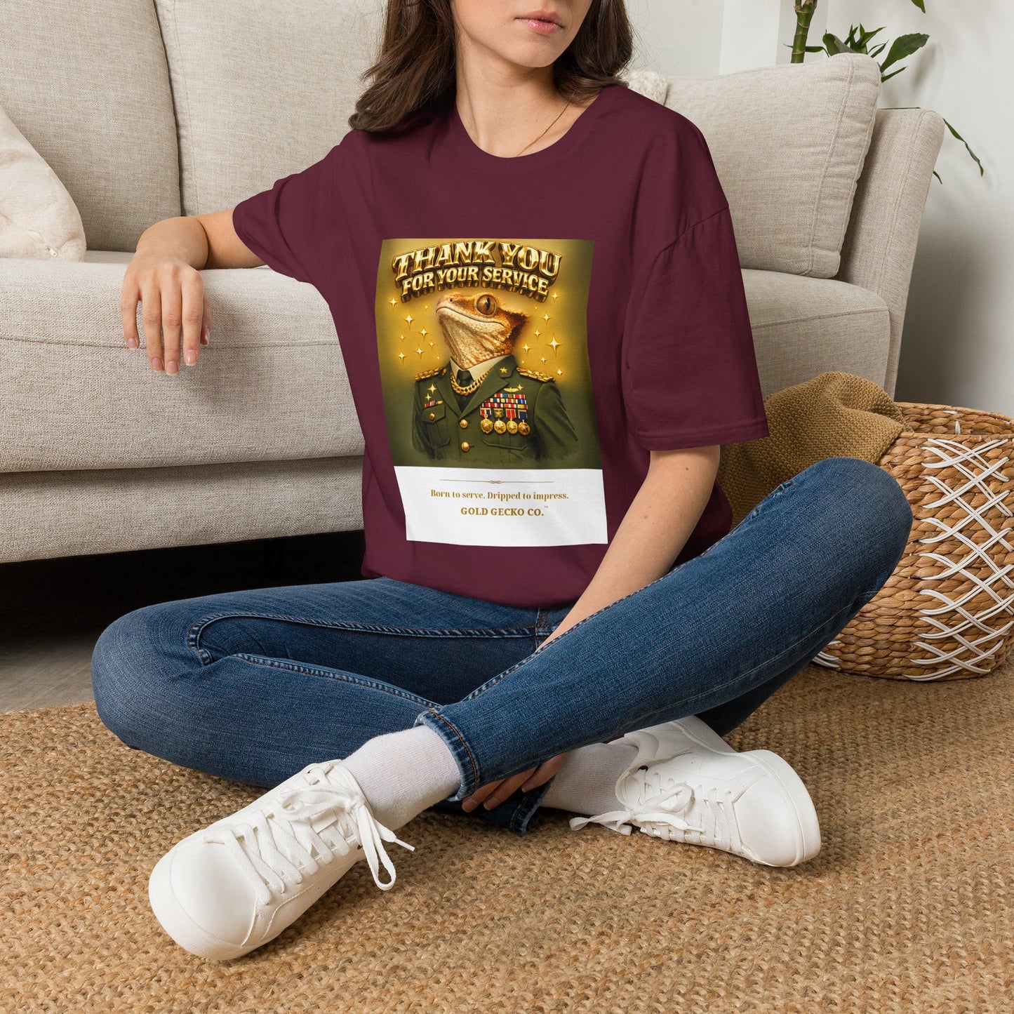 Gold Gecko Co.™ | Army Strong | Crested Gecko | Comfort Colors 6500