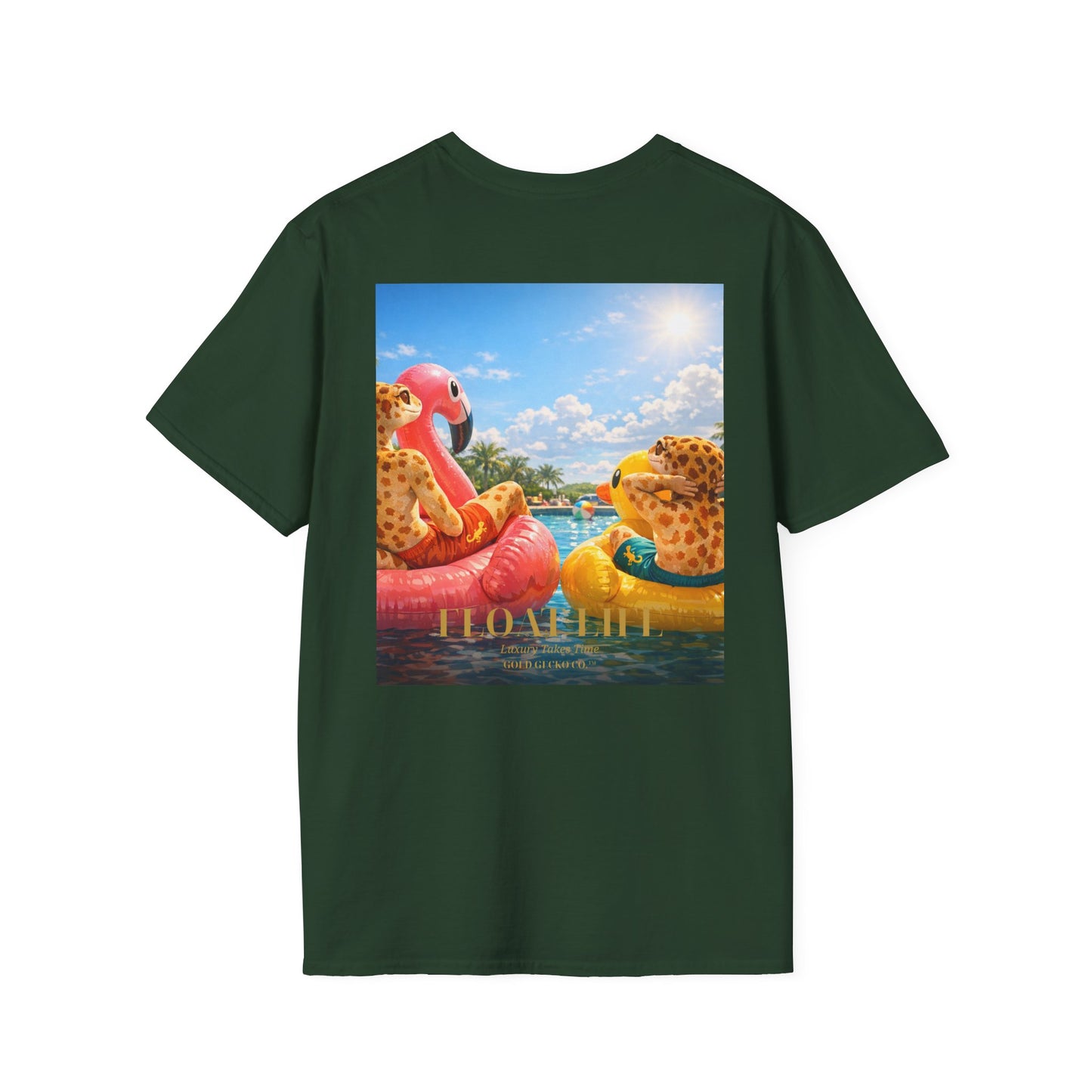 Col1453-02-V1-TS-Gildan64000-FloatLife-Realistic-GoldGeckoCo