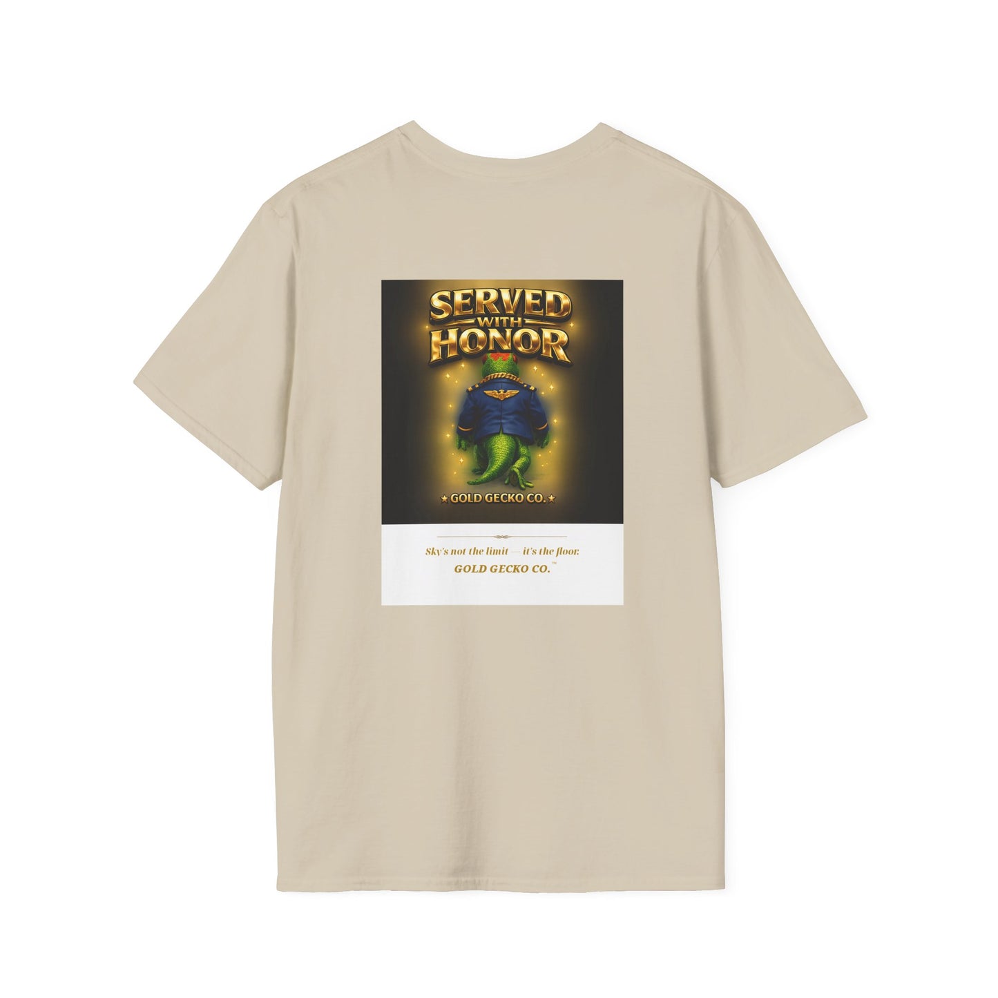 Gold Gecko Co.™ | Air Force Above | Leopard Gecko | Comfort Colors 6500