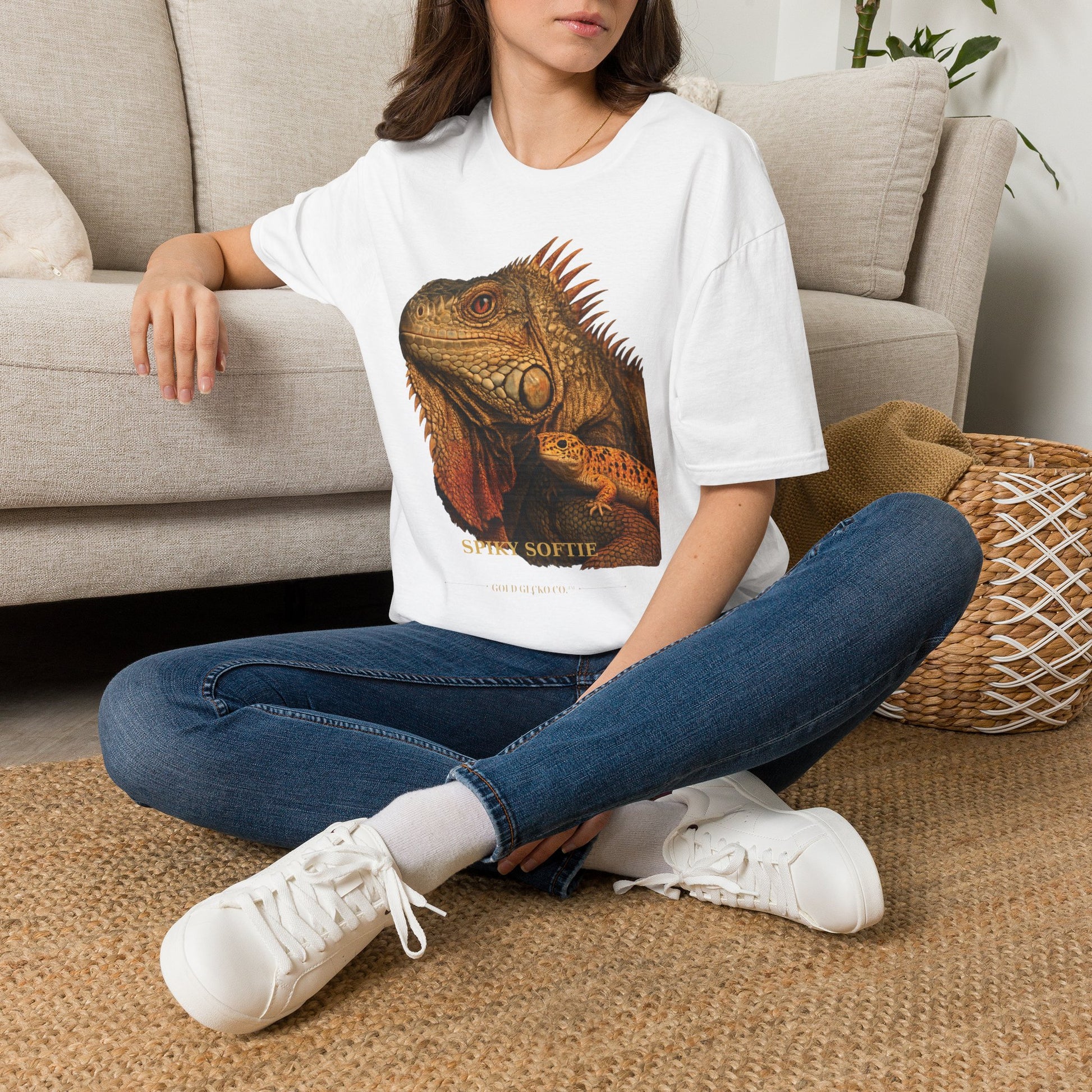 Iguana — Spiky Softie — photoreal reptile portraits — the ultimate herp appreciation. Gold Gecko Co. Reptile Roll Call collection.