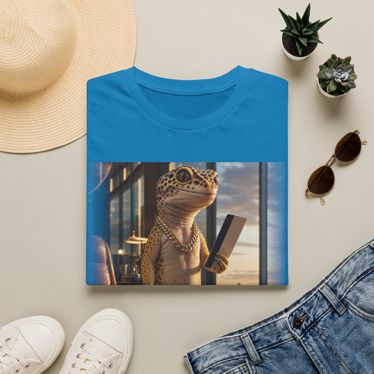 Col38-1 — Passport Stamped. Drip Packed. — Vacation Series (Leopard Gecko)