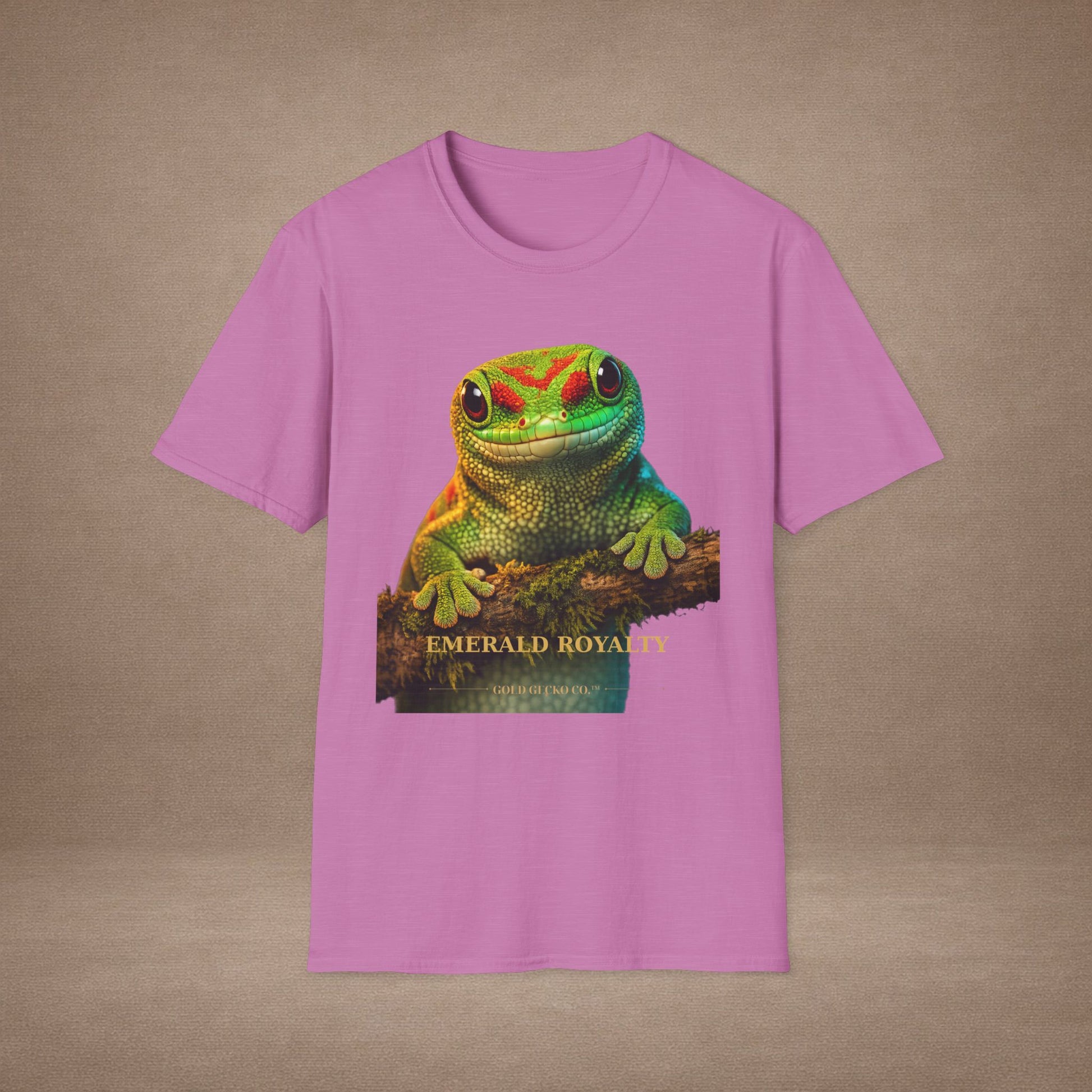 Day Gecko — Emerald Royalty — photoreal reptile portraits — the ultimate herp appreciation. Gold Gecko Co. Reptile Roll Call collection.