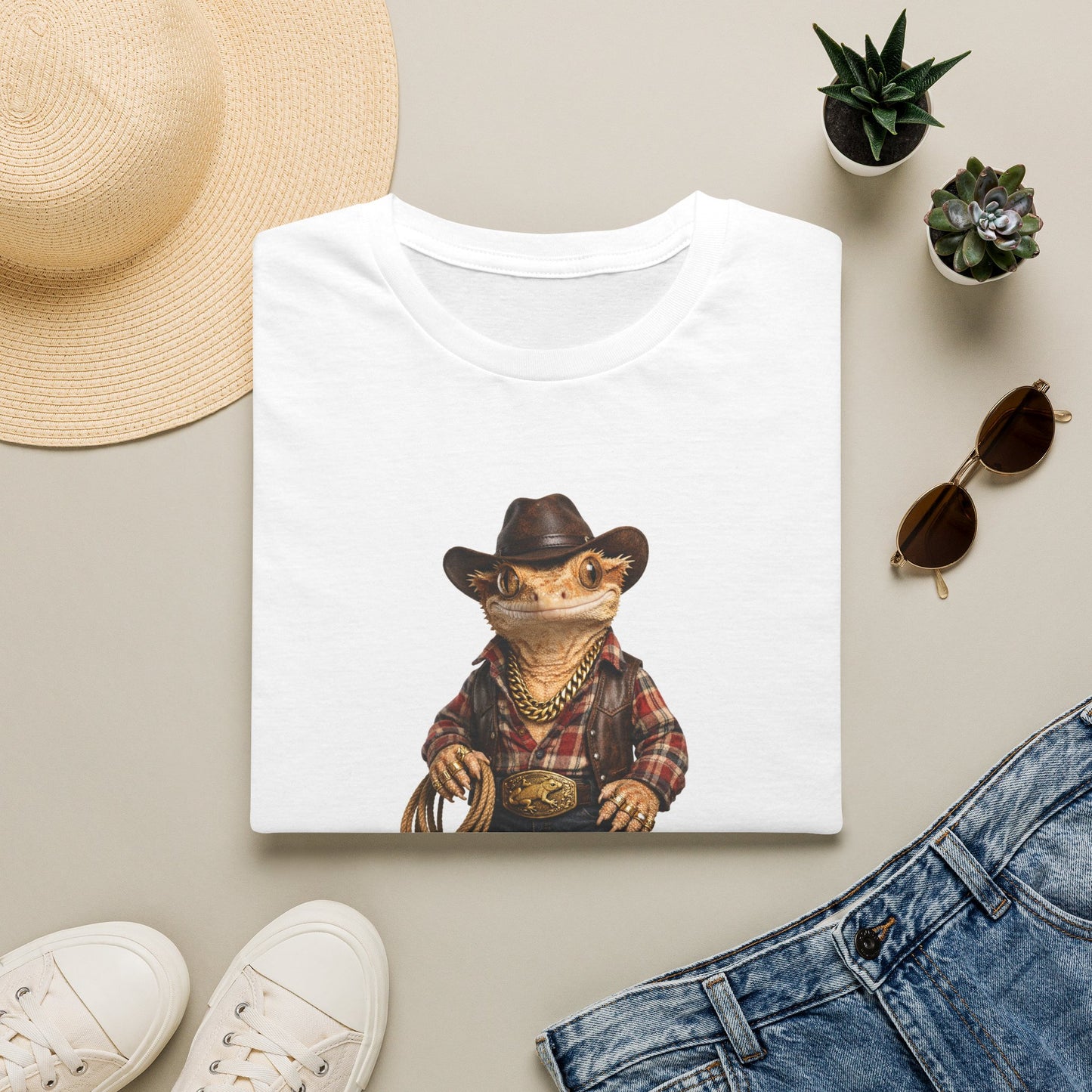 Design #09-1 - Cowboy Gecko - Y'All Can't Handle This