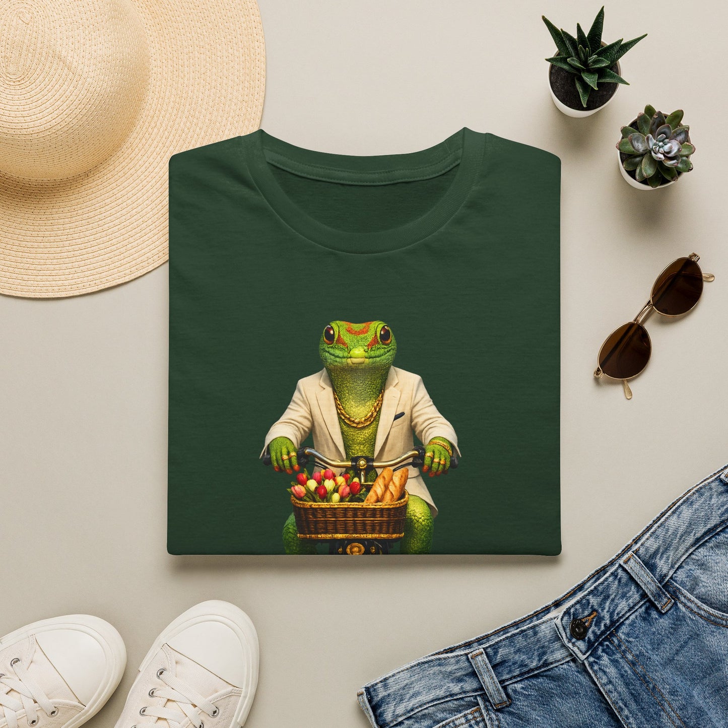 Gold Gecko Co.™ | Bike | Day Gecko | Comfort Colors 6500