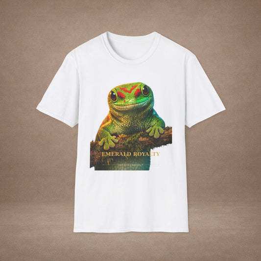 Day Gecko — Emerald Royalty — photoreal reptile portraits — the ultimate herp appreciation. Gold Gecko Co. Reptile Roll Call collection.