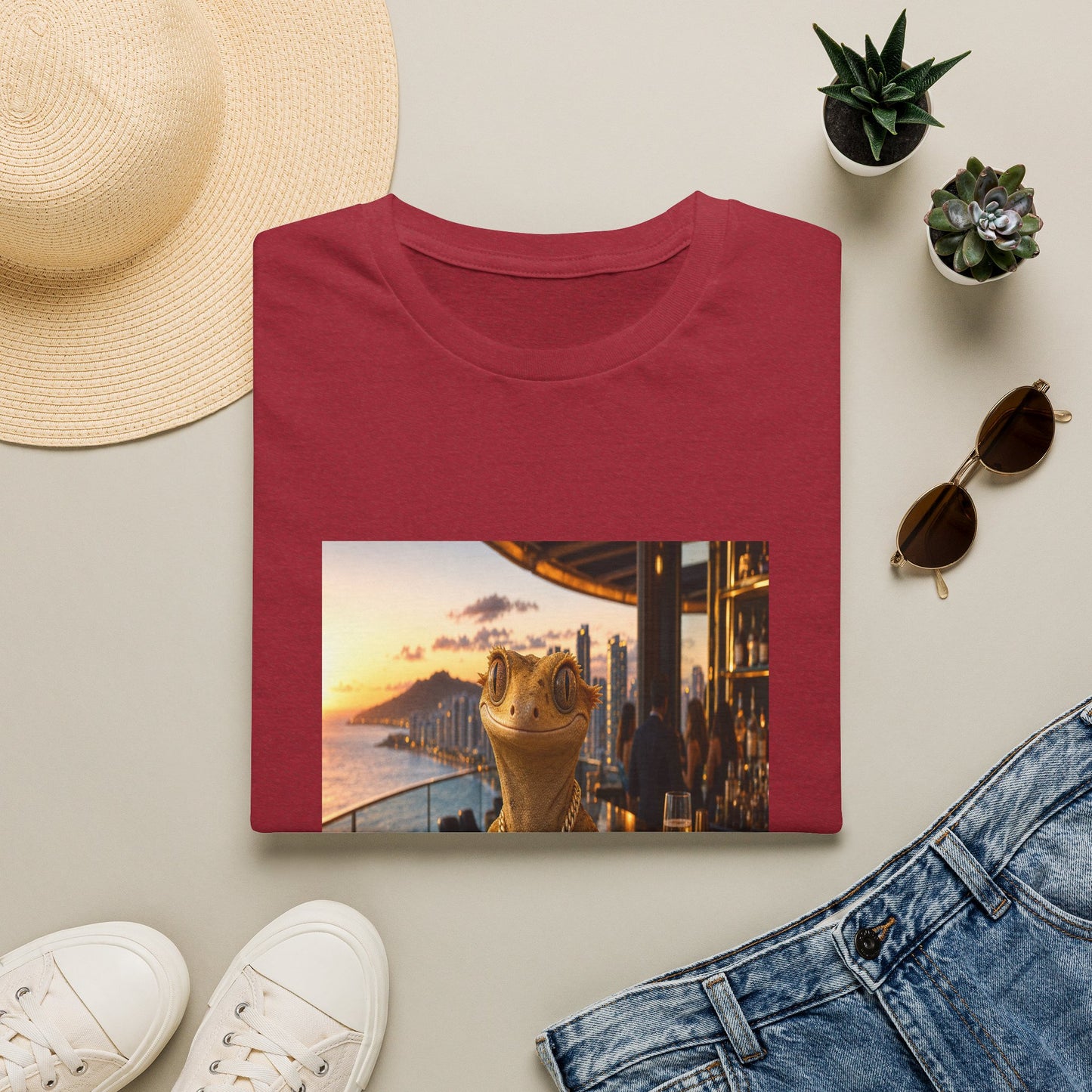 Gold Gecko Co.™ | De Vacaciones | Crested Gecko | Comfort Colors 6500