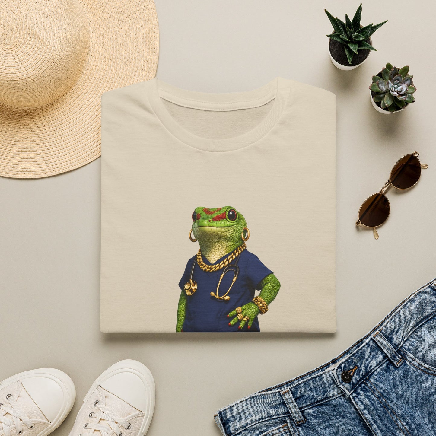 Gold Gecko Co.™ | Scrubs | Day Gecko | Comfort Colors 6500
