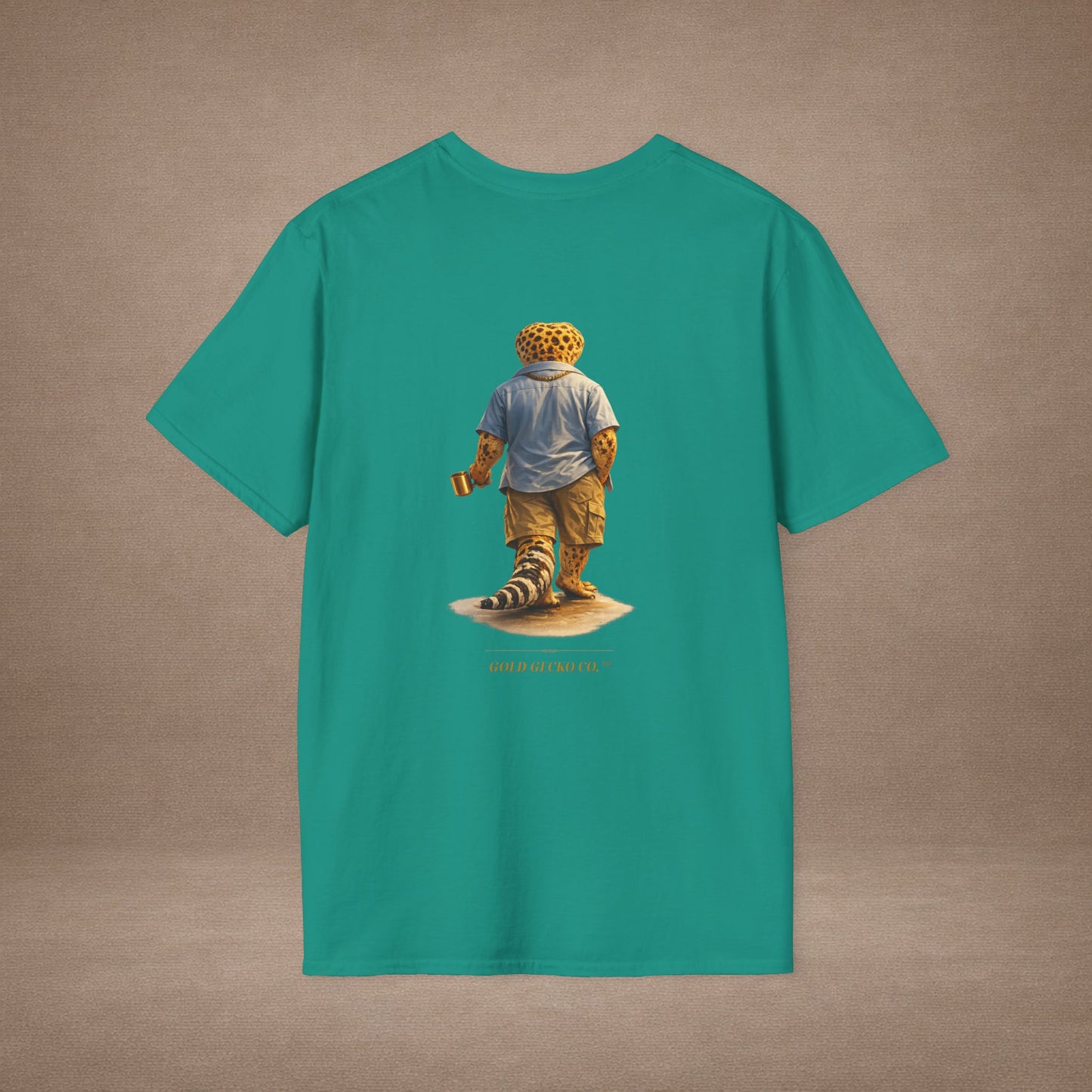 DESIGN #03-G- Gecko Dad — Dad Mode: On (Gold Letters)
