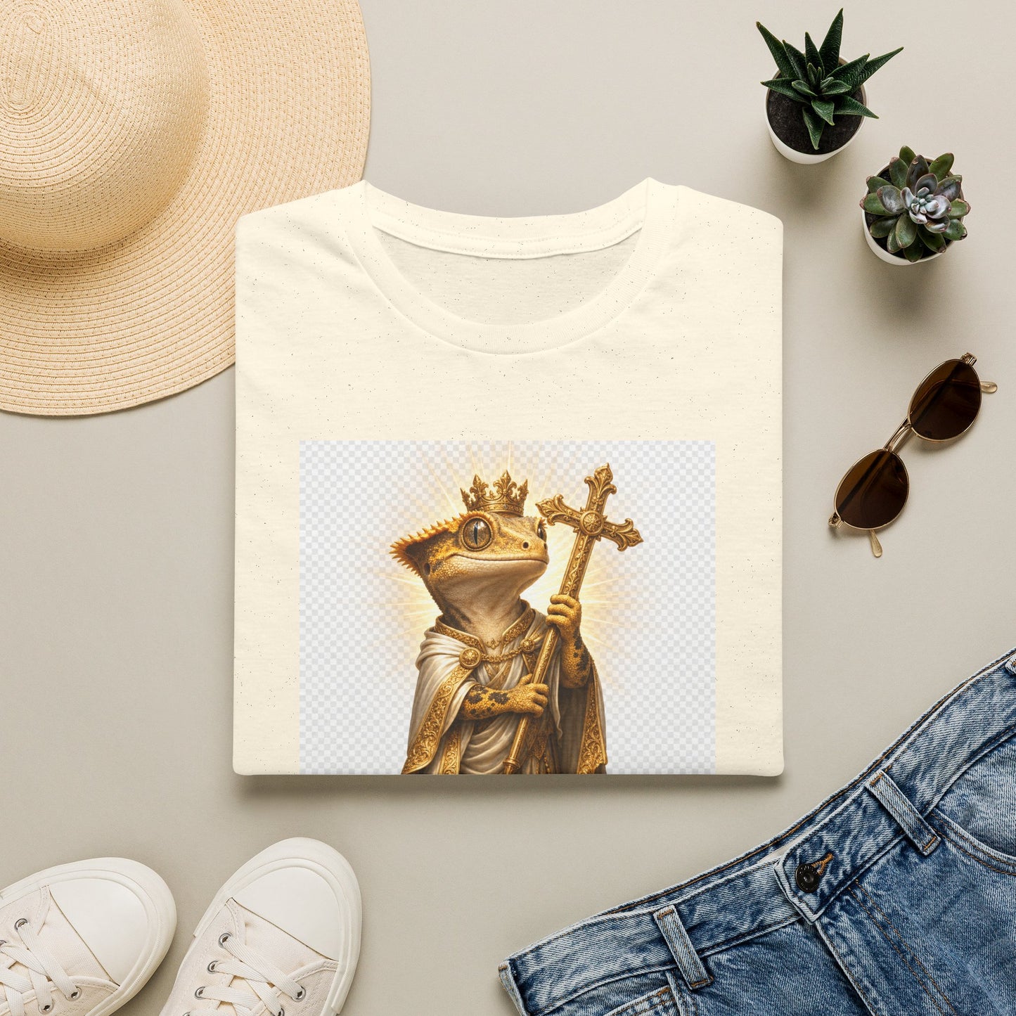 Gold Gecko Co. | Blessed and Dripped | Faith Gecko Tee