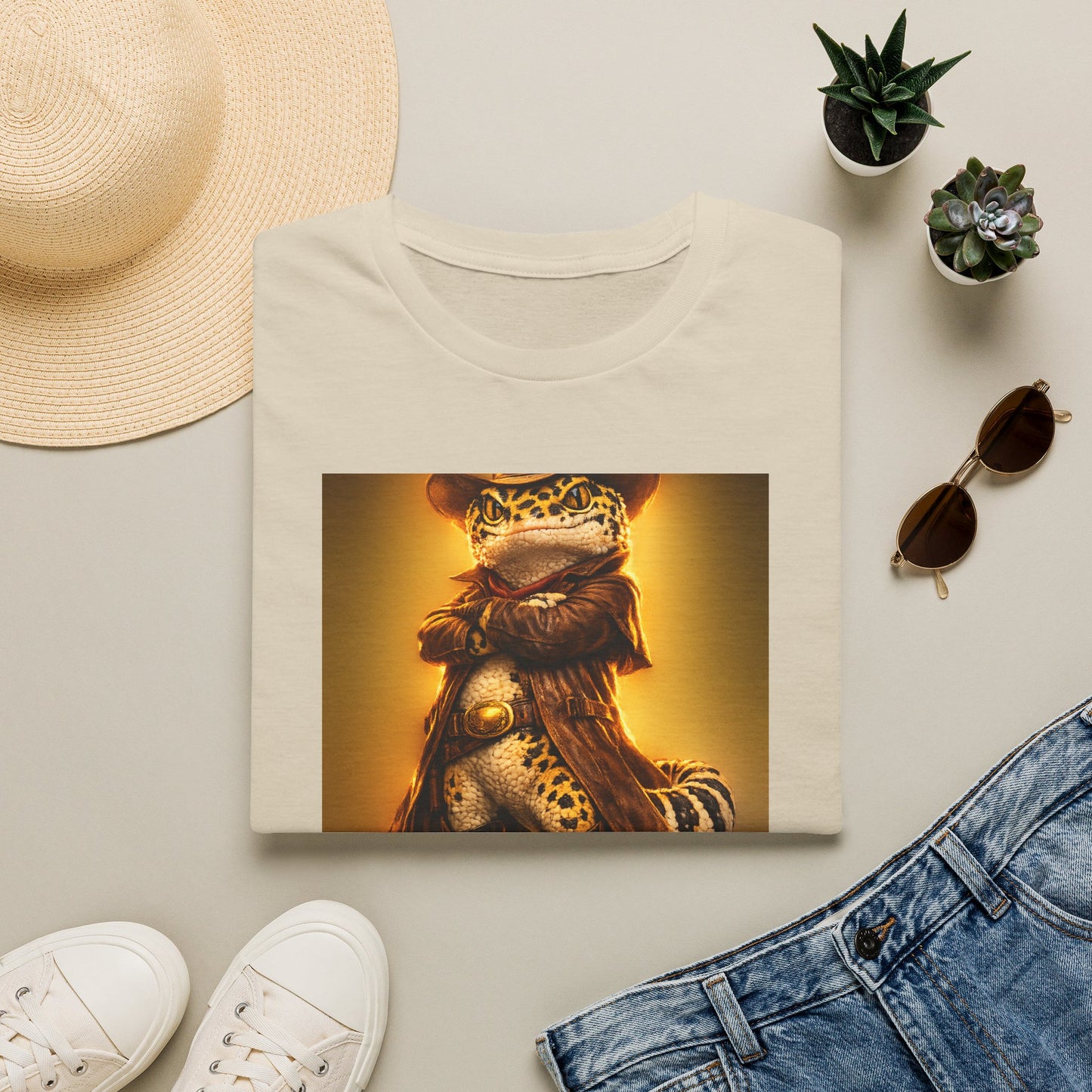 Gold Gecko Co.™ | Sunset Cowboy | Leopard Gecko | Comfort Colors 6500