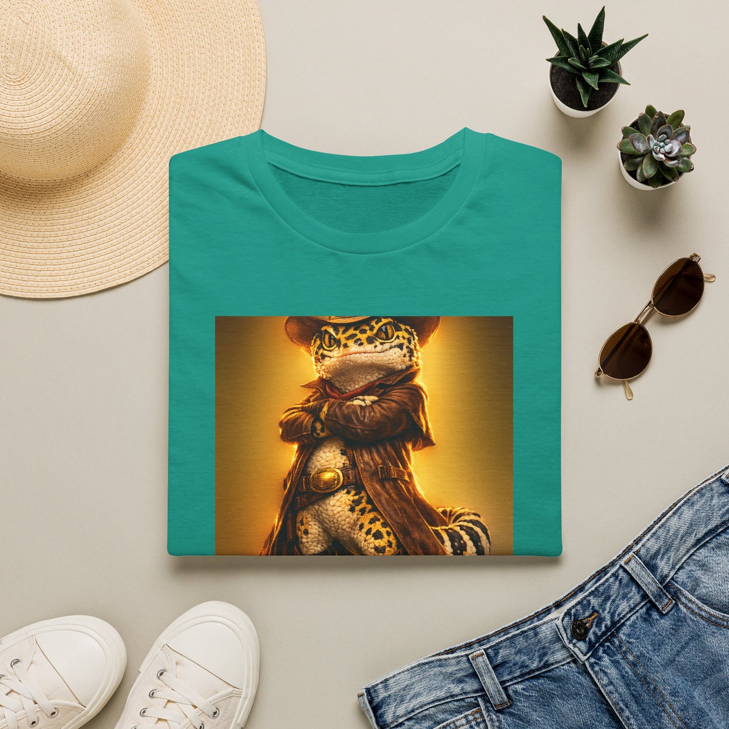 Gold Gecko Co.™ | Sunset Cowboy | Leopard Gecko | Comfort Colors 6500