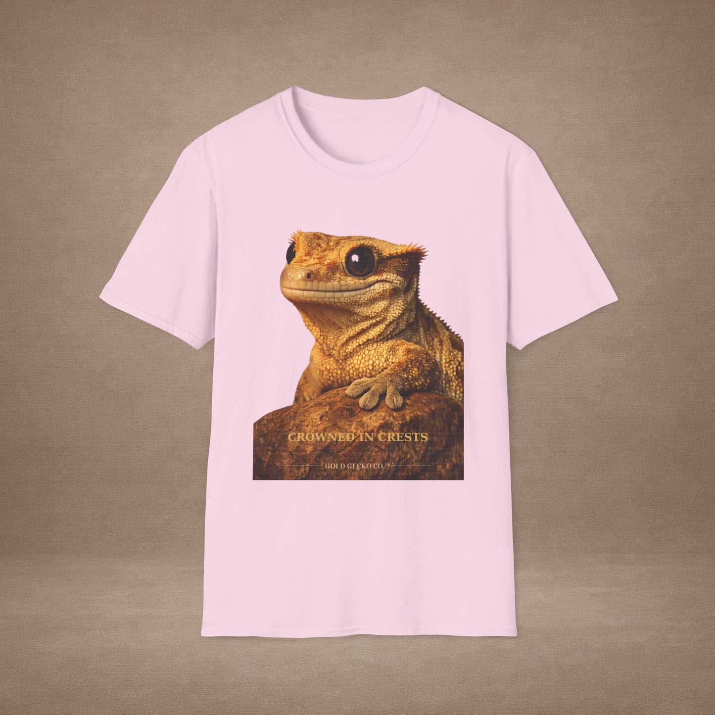 Crested Gecko — Crowned In Crests — photoreal reptile portraits — the ultimate herp appreciation. Gold Gecko Co. Reptile Roll Call collection.